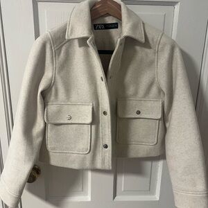 Zara Women's Gray/Cream Jacket